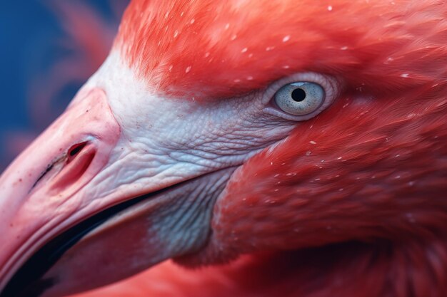 Pink flamingo with so many details