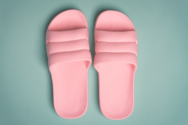 Pink flip flop shoes perfect for a young lady
