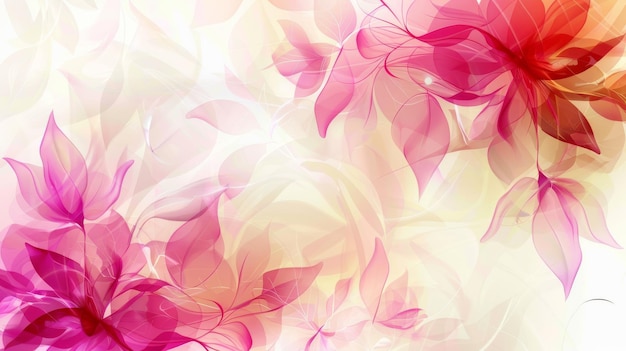 Pink floral abstract background