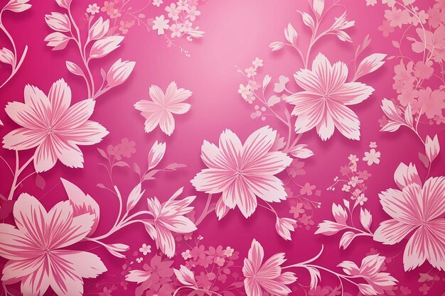 Pink flower background with a floral pattern