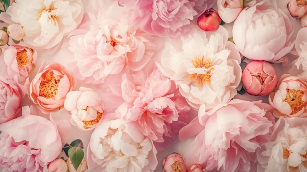 ピンクの花の背景とピンクの花の背景