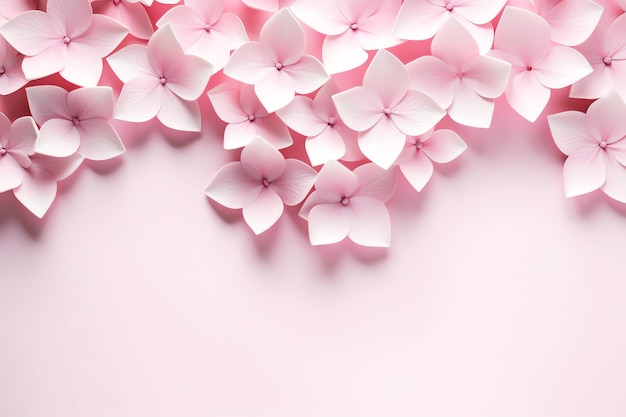 pink flower card AI generated