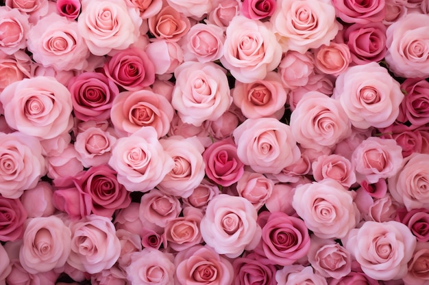 ピンクの花バラの背景