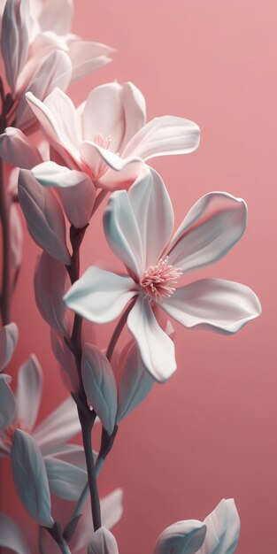 A pink flower in a vase