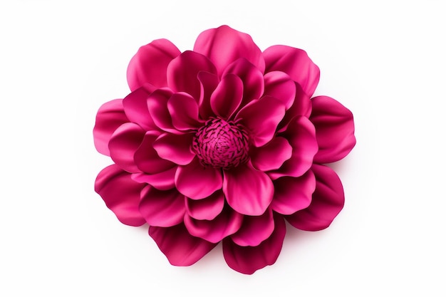 Pink Flower on White Background On a White or Clear Surface PNG Transparent Background