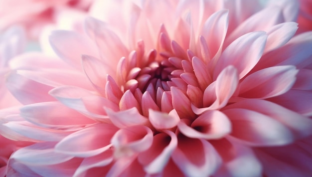 A pink flower with a white center