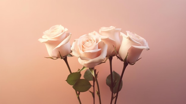 A pink flower with white roses on it