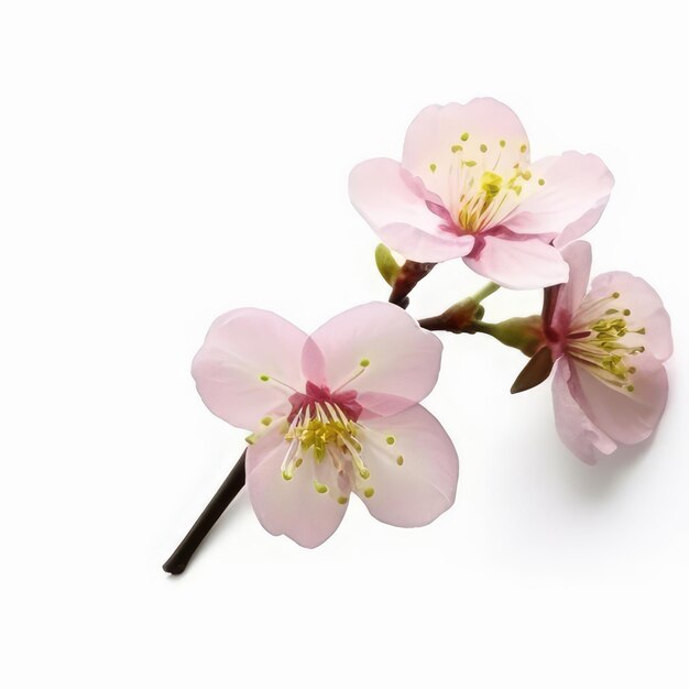 Foto un fiore rosa con sopra la parola ciliegia