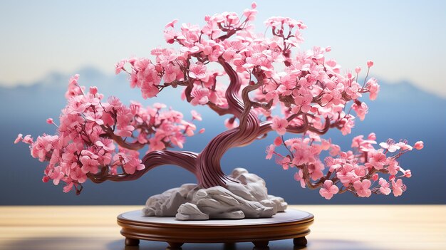 pink flowering tree landscape photo