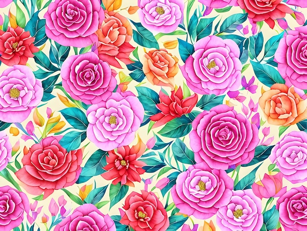 Pink flowers background