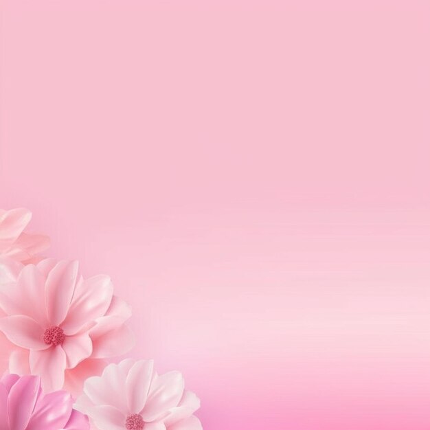 pink flowers on a pink background with a pink background generative ai