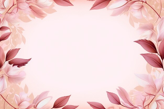 Photo pink flowers on a pink background