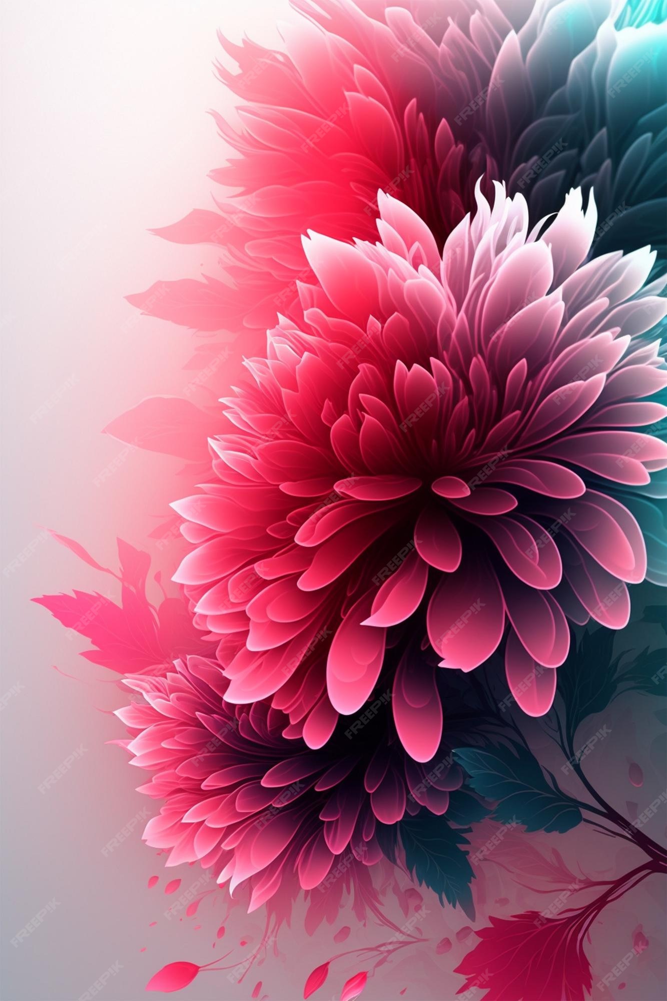 Premium Photo Pink Flowers Wallpaper