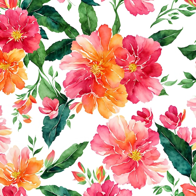 Pink flowers on white background