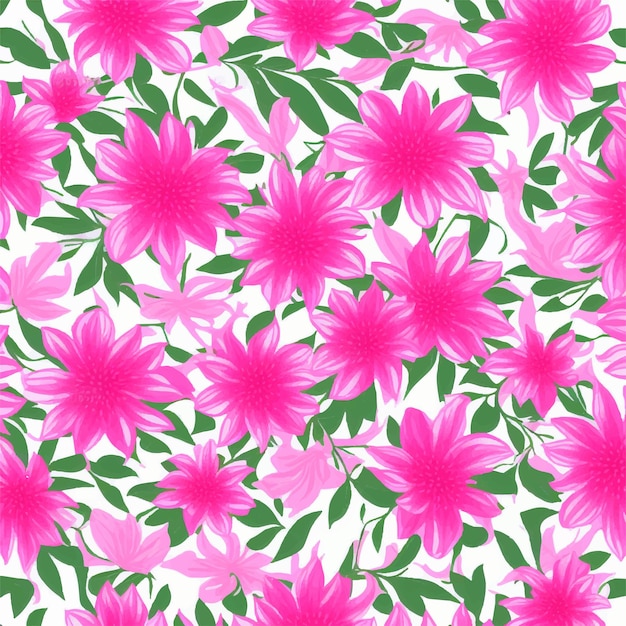 Pink flowers on a white background