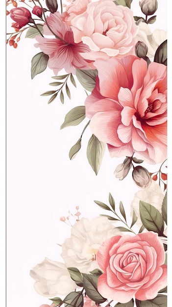 白い背景のピンクの花