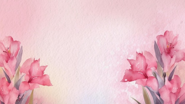 Pink flowers with a pink background vector