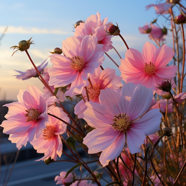 pink flowers