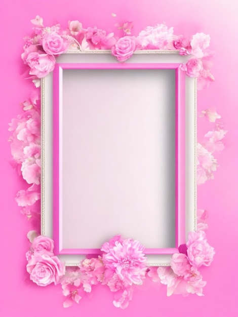 Photo pink frame background