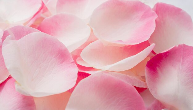 pink fresh rose petals arranged in a background