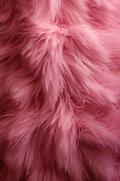 Photo a pink fur pattern background