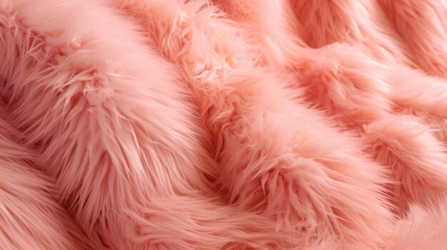 Pink fur texture background Generative AI