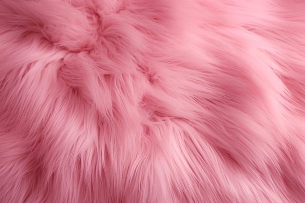 a pink furry background with a lot of fluffy fur in a close up