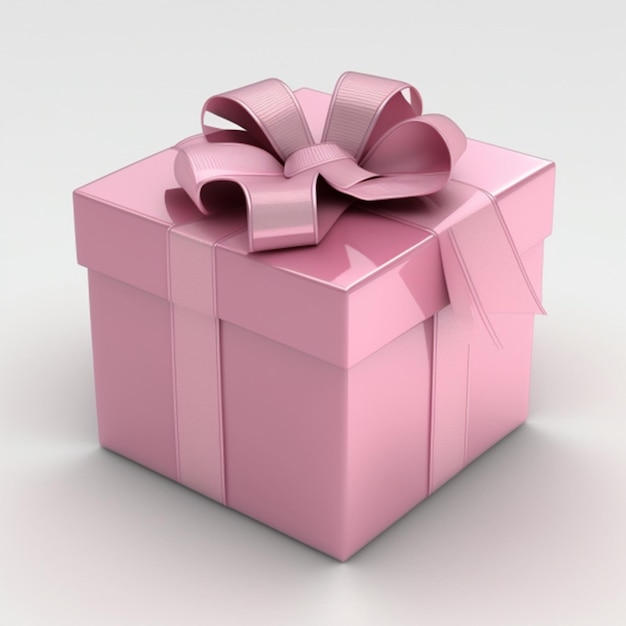 Pink gift box