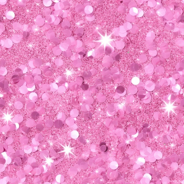 A pink glitter background with lots of sparkles Digital image Seamless pattern