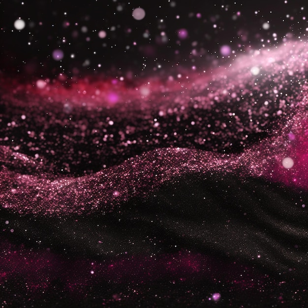 black and pink glitter background