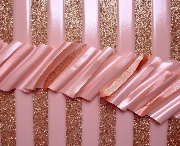 Pink and glitter gold background