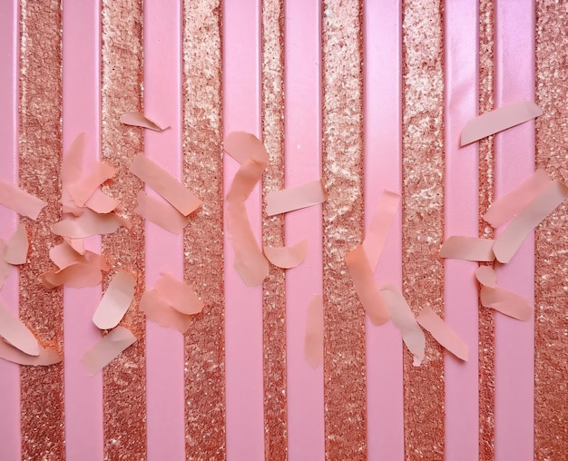 Pink and glitter gold background