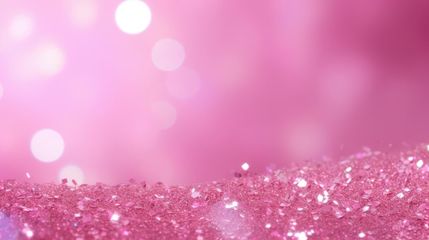 Pink glitter in a pink bottle