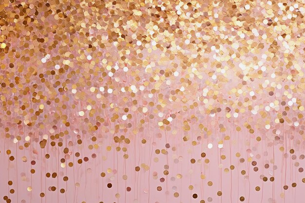 Pink glitter sparkle confetti on bokeh abstract background