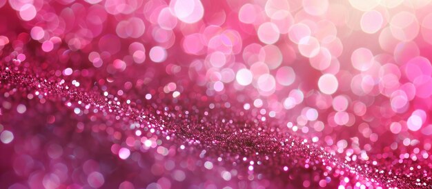 Pink glitter sparkles on abstract background ideal for party invitations