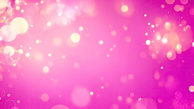 Pink and Gold Abstract bokeh background