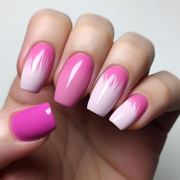 A pink gradient that fades to white