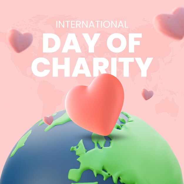 Pink Green Creative International Day of Charity Instagram Post