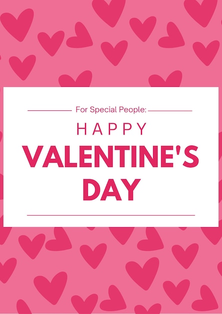 pink happy valentine39s day illustrative card 15