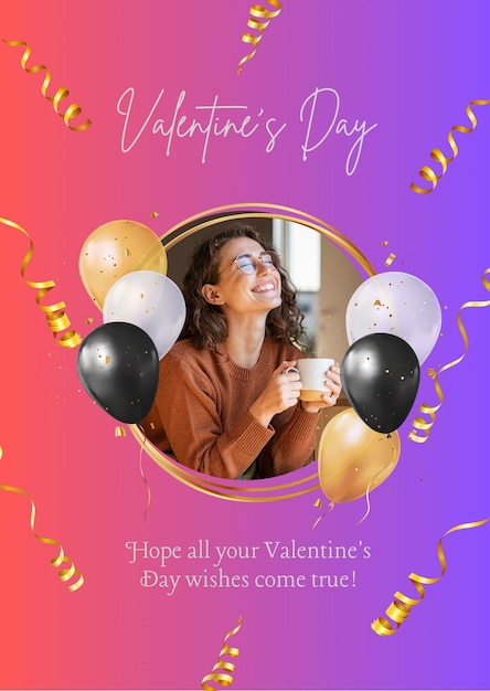 Pink Happy Valentine39s Day Illustrative Card 26