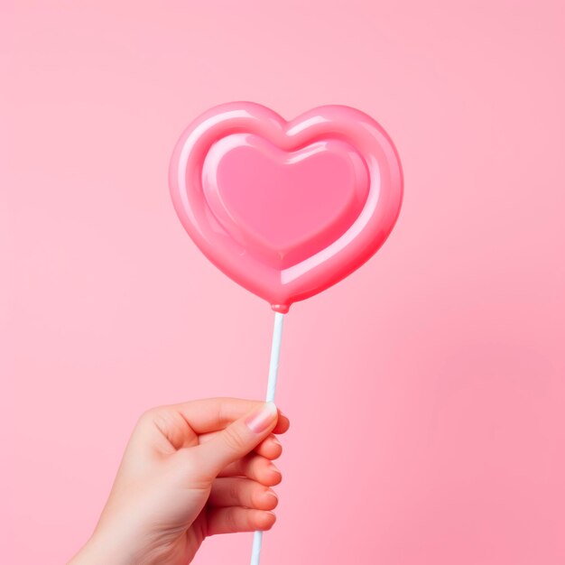 pink heart candy