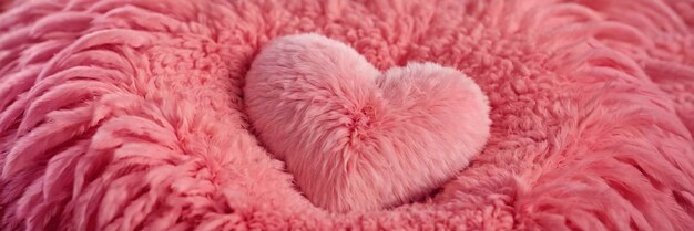 Pink Heart Shaped Pillow Cozy Bedroom Decor Accessory