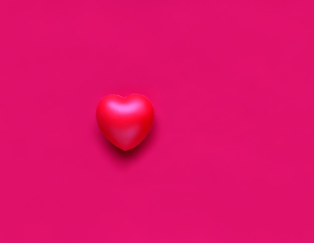 pink heart on textile health care and love concept world heart day international day of families