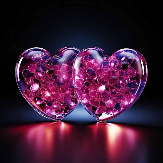 a pink heart with the word  heart  on the bottom