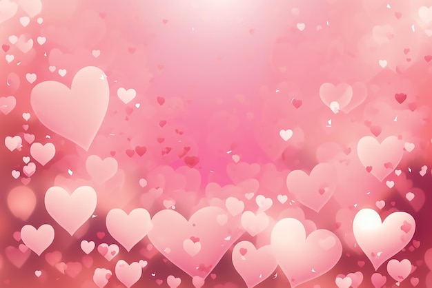 Premium Photo | Pink hearts on a pink background