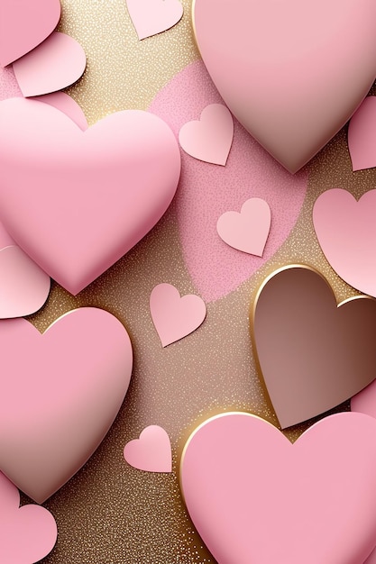 pink hearts wallpapers that are for iphone