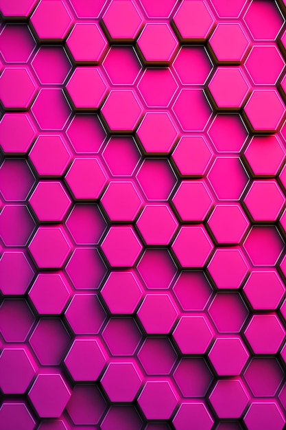 A pink hexagon pattern with the word love on it.