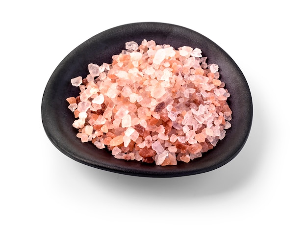 Pink Himalayan salt in a bowl