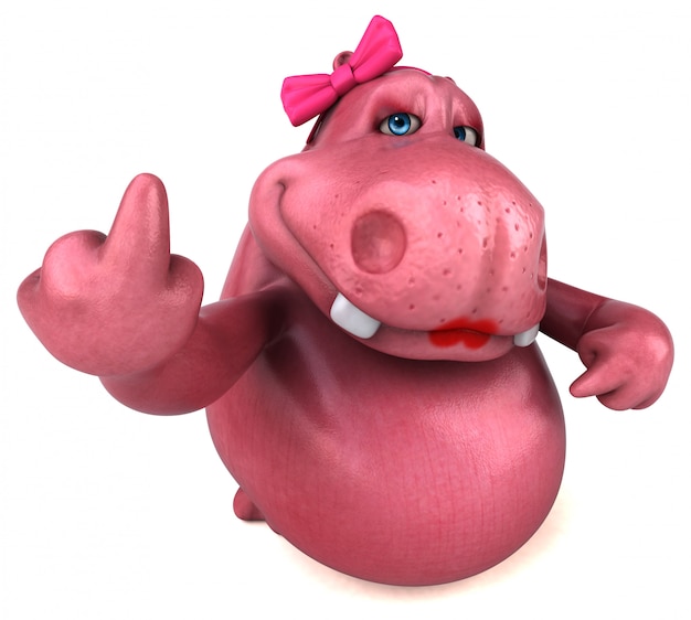 Pink Hippo animatie