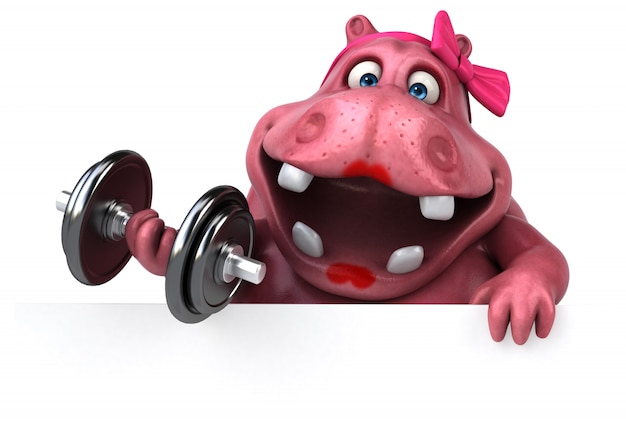 Pink Hippo animatie